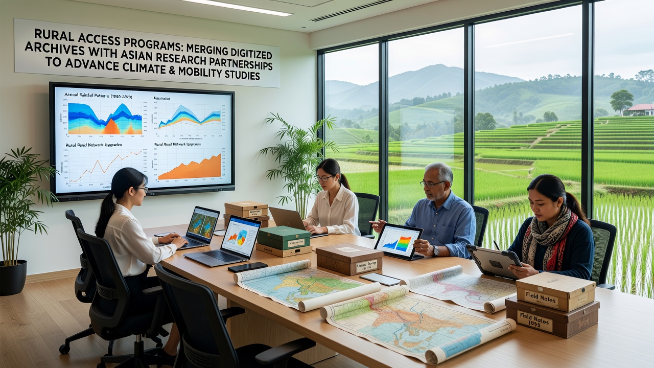 Rural Initiatives Combine Digital Archives with Asian Partnerships to Enhance Climate and Mobility Research